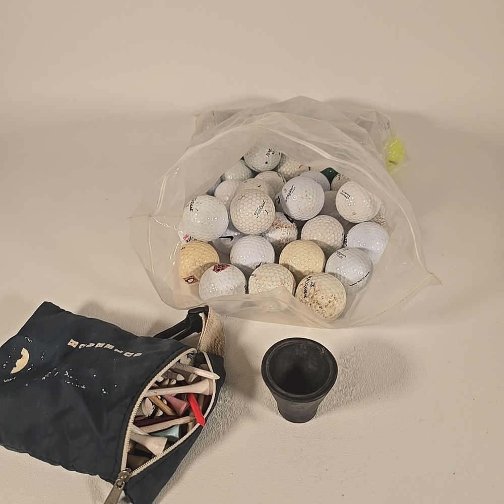 46 Assorted/Mixed Used Golf Balls Nike Topflite Pinnacle Callaway Titlest Wilson